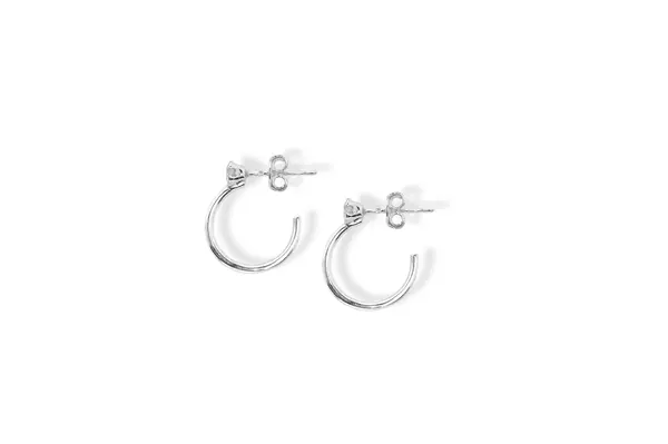 Silver earrings/ hoops