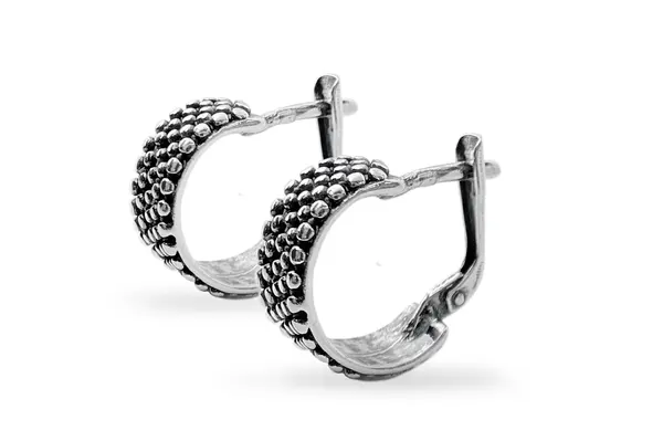 Silver earrings/ hoops