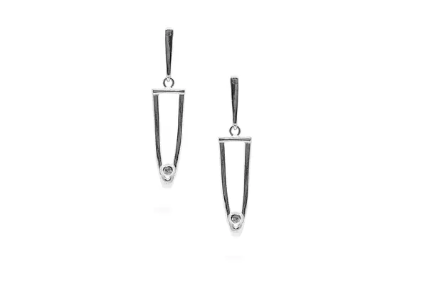 Silver earrings - Pins