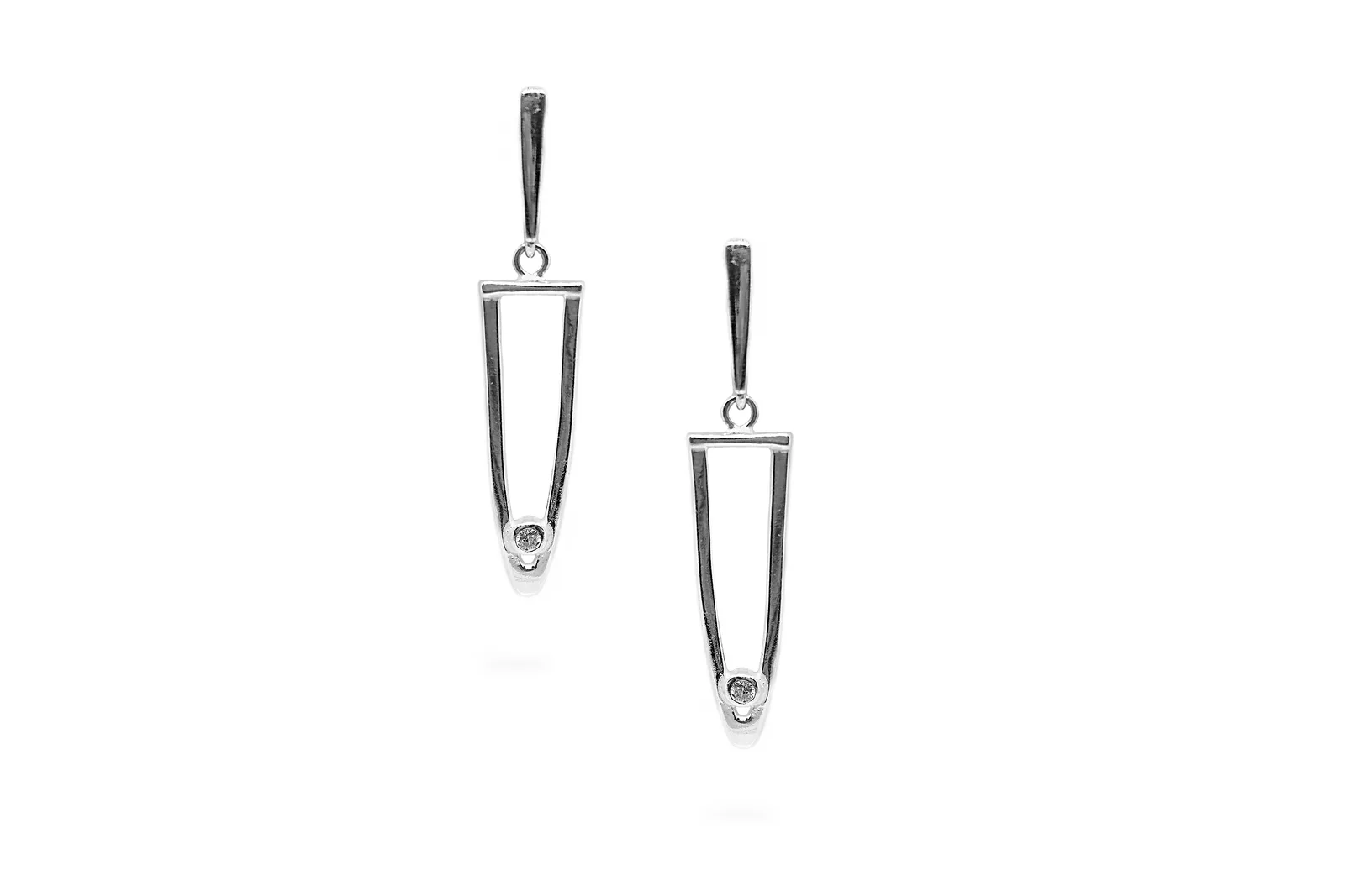 Silver earrings - Pins