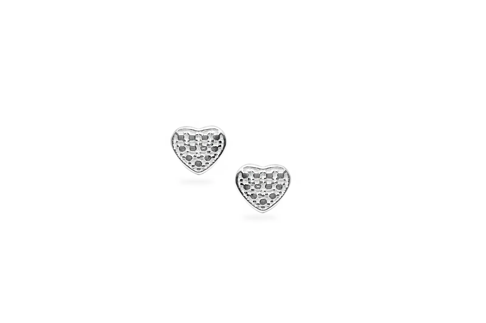 Silver earrings - Hearts
