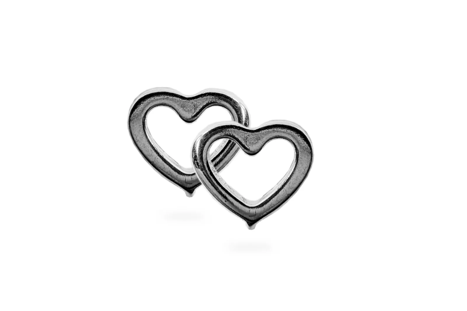 Silver earrings - Hearts