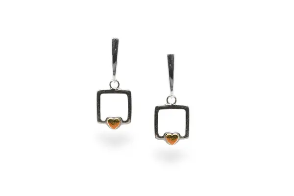 Silver earrings - Hearts