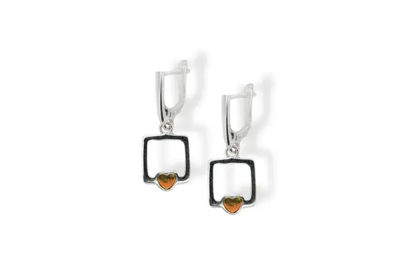 Silver earrings - Hearts