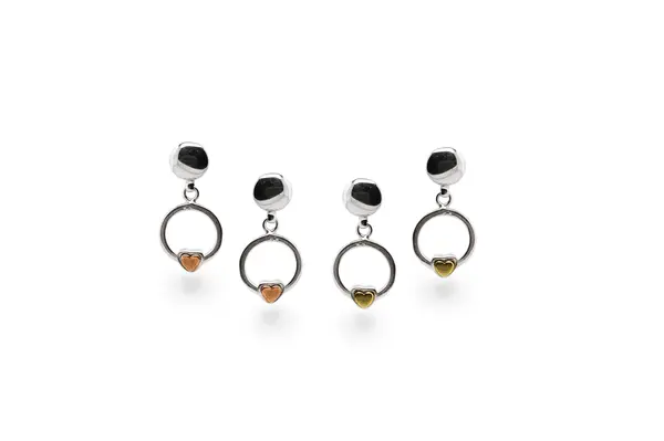 Silver earrings - Hearts