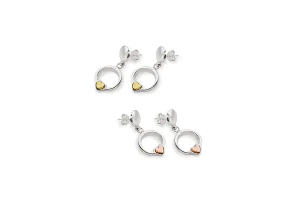 Silver earrings - Hearts
