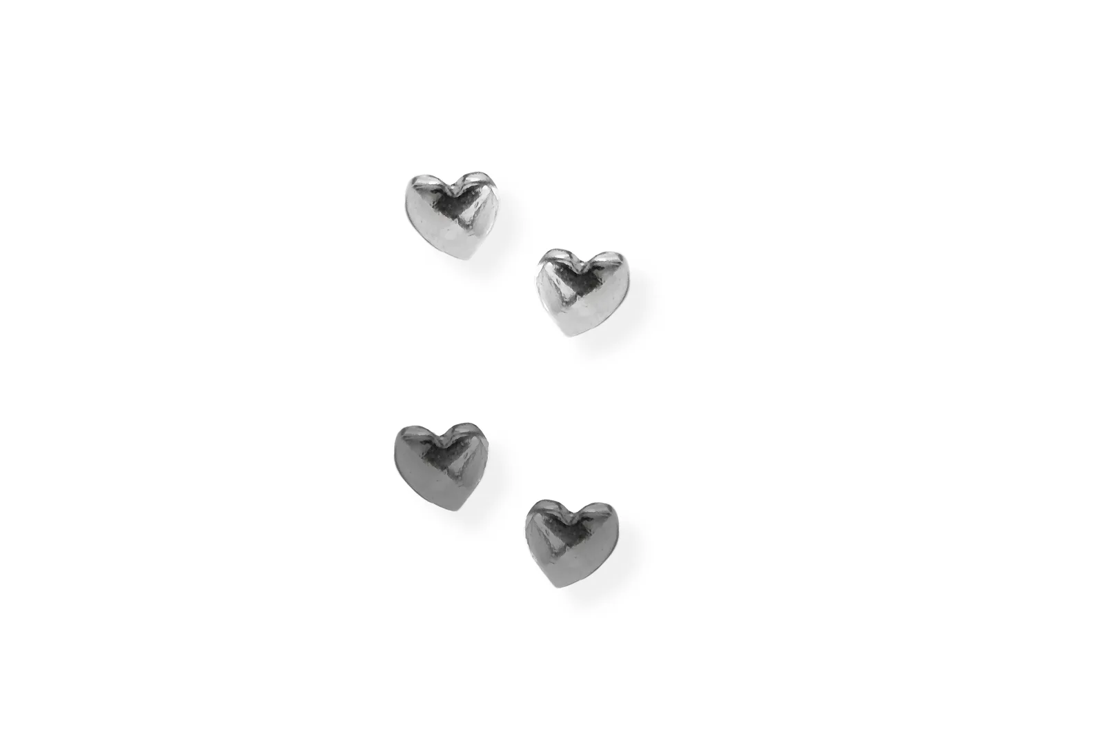 Silver earrings - Hearts