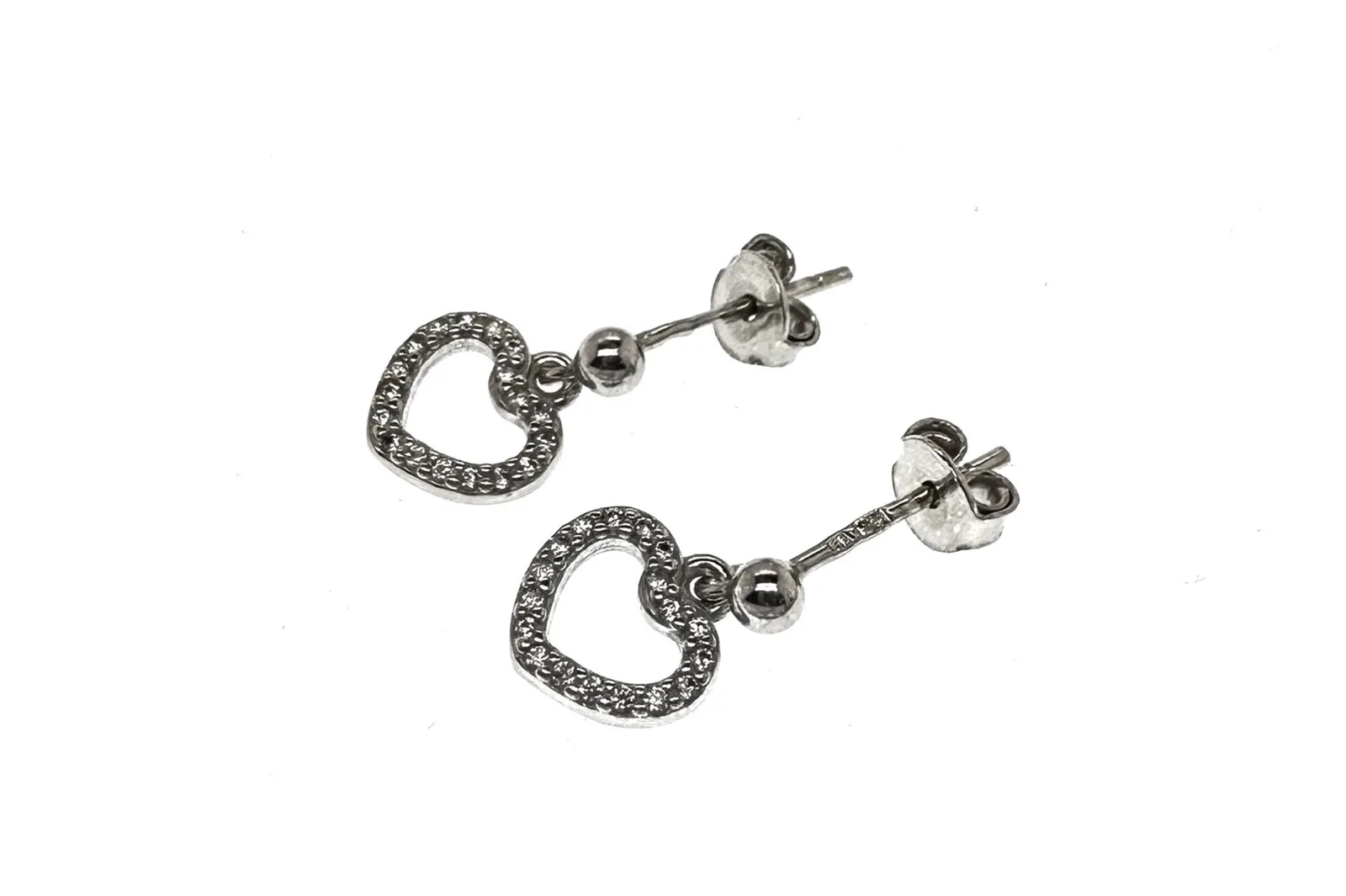 Silver earrings - Hearts AU0000600160