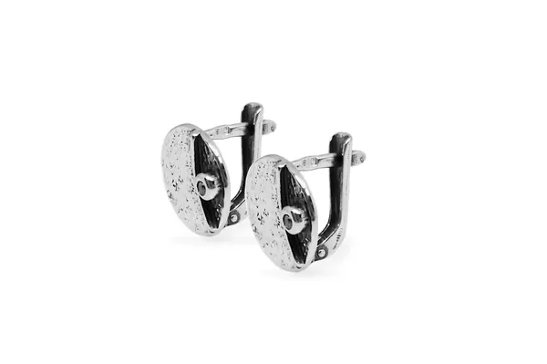 Silver earrings with Zircons
