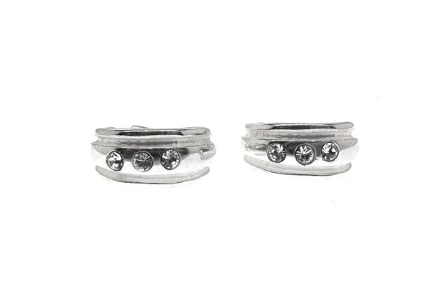 Silver earrings with zircons AU1111350310