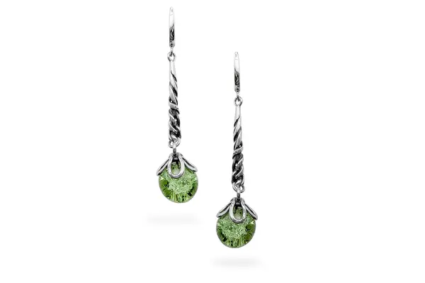 Silver earrings with Quartz