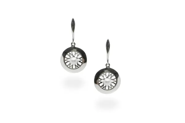 Silver earrings with Pearls