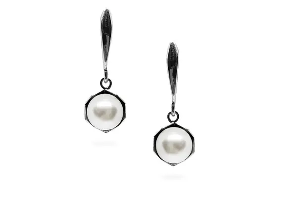 Silver earrings with Pearls
