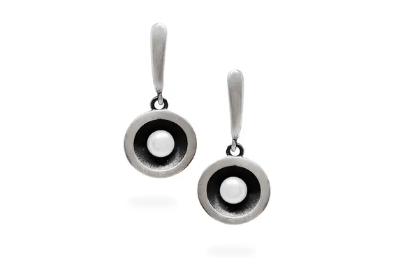 Silver earrings with Pearls