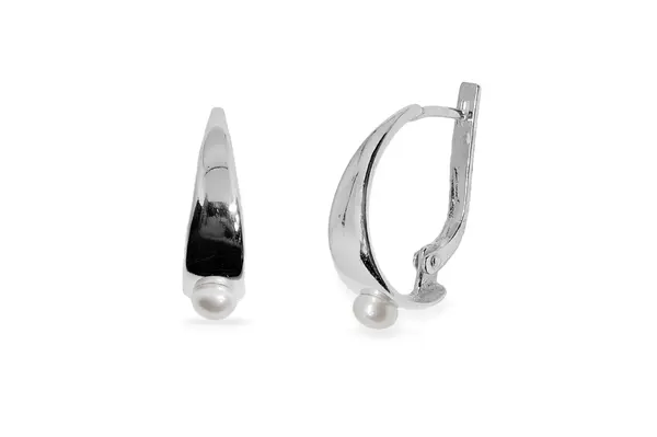 Silver earrings with Pearls