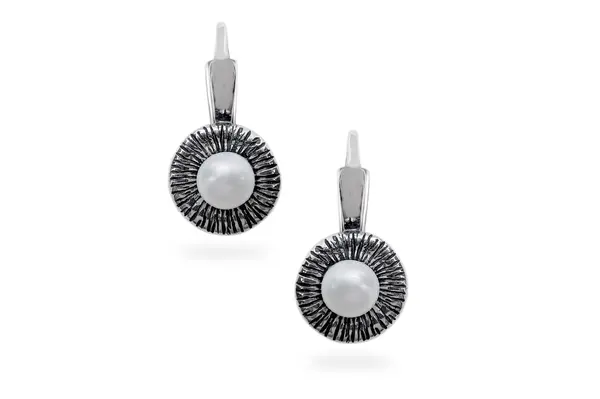 Silver earrings with Pearls