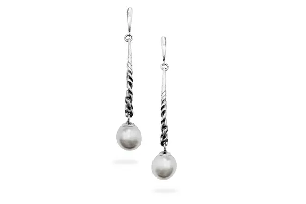 Silver earrings with Pearls