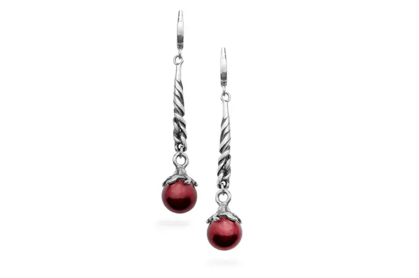 Silver earrings with Pearls