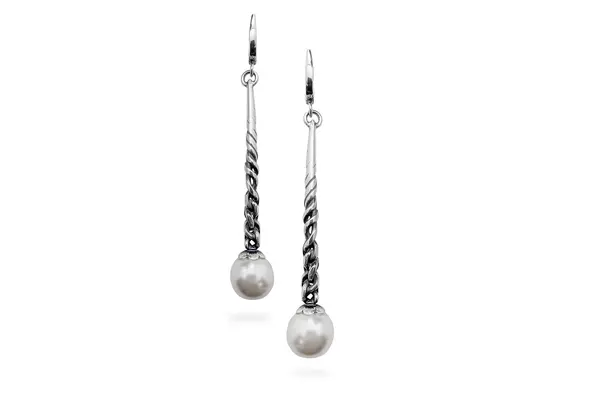 Silver earrings with Pearls
