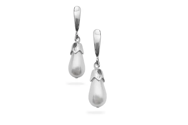 Silver earrings with Pearls