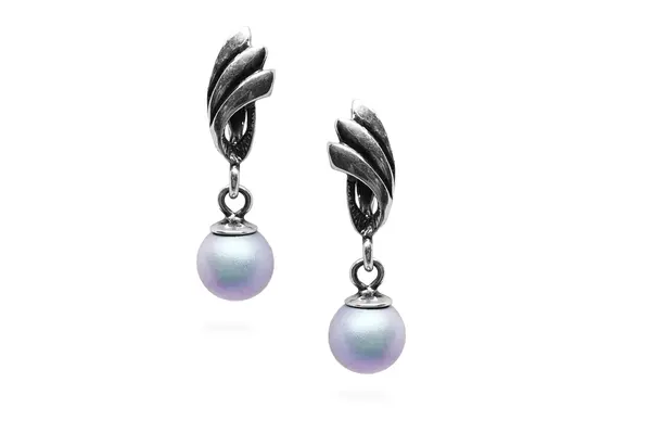 Silver earrings with Pearls