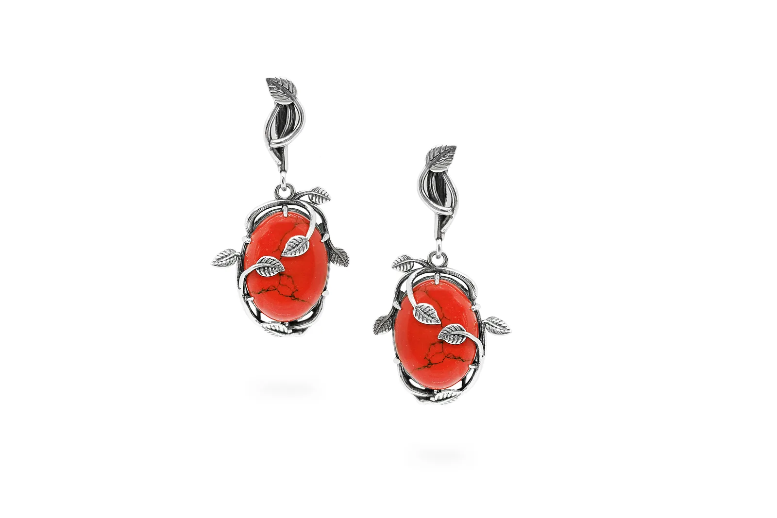Silver earrings - Bindweed