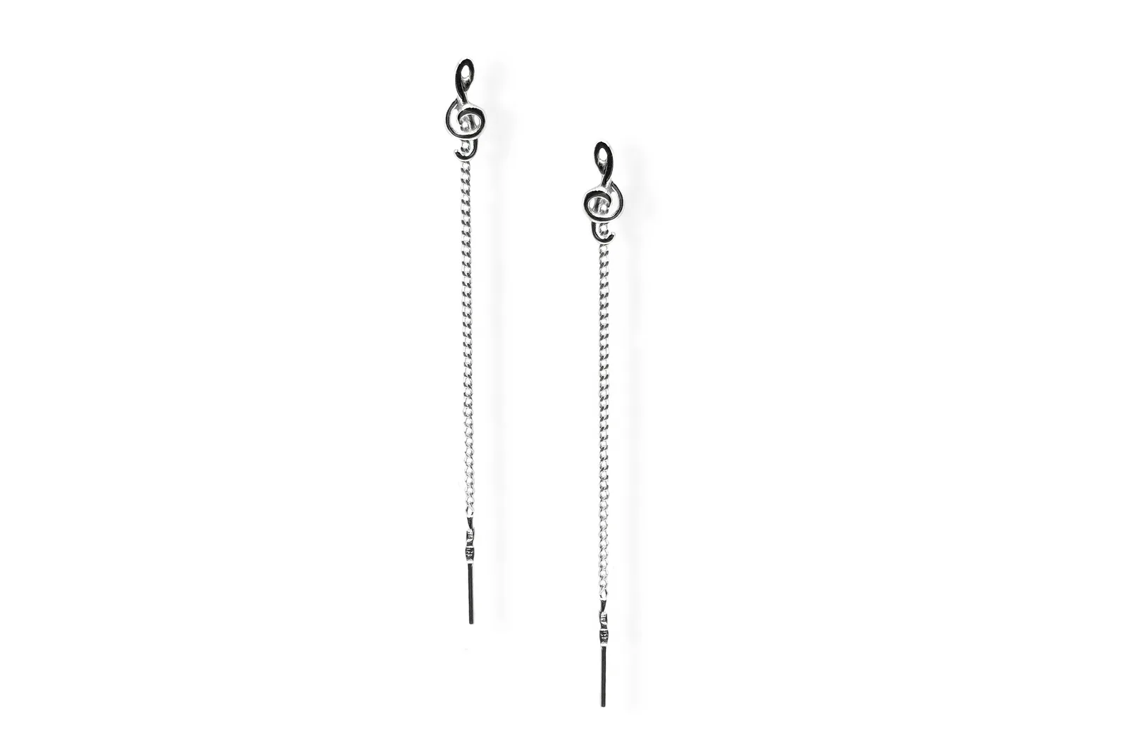 Silver earrings - Notes