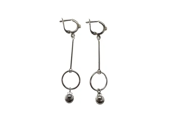 Silver dangling earrings AU0000400600