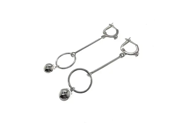 Silver dangling earrings AU0000400600