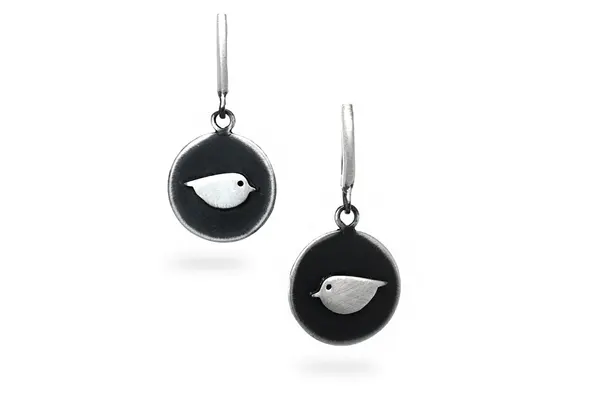 Silver Bird Earrings