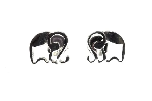 Silver children’s earrings - Elephants AU3720500110