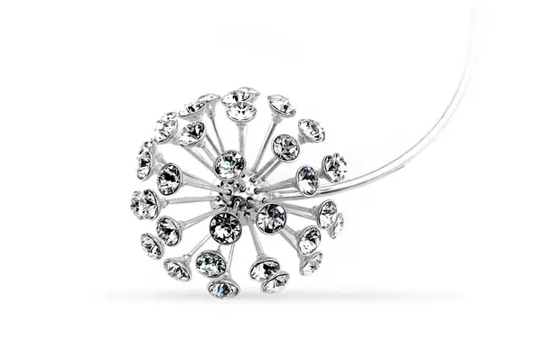 Big Dandelion Brooch. Sterling Silver