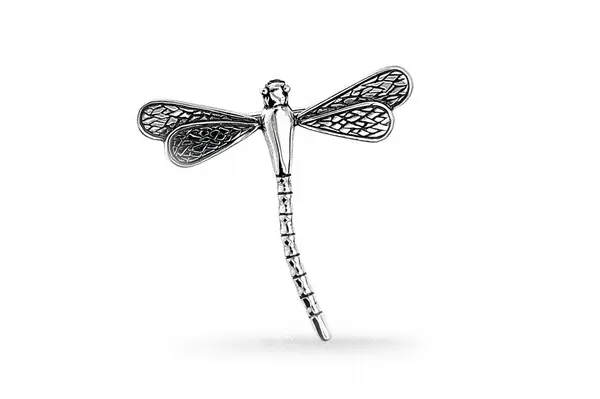 Silver Dragonfly Brooch SA244350410