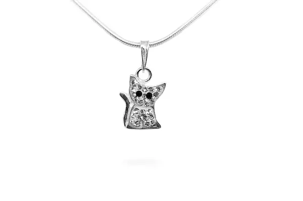 Silver pendant - Kitten