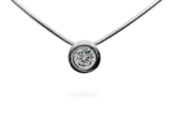 Silver pendant with Zircon