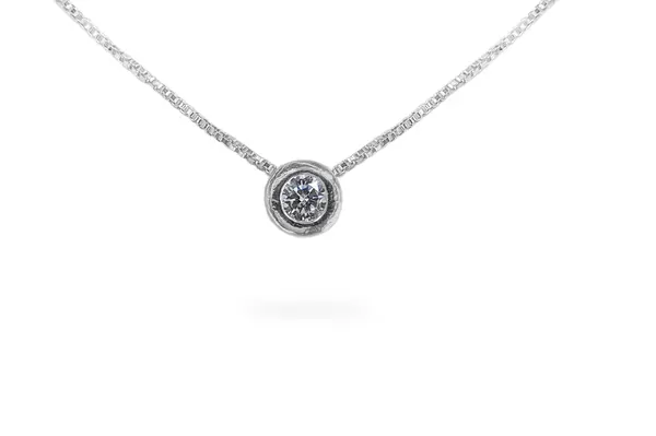 Silver pendant with Zircon