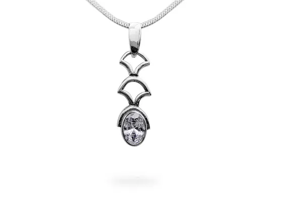 Silver pendant with Zircon