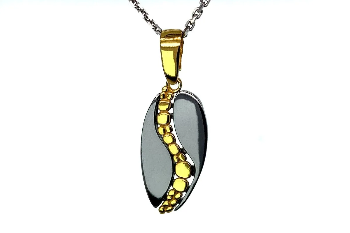 Rhodium & Gold plated Pendant P2185800260