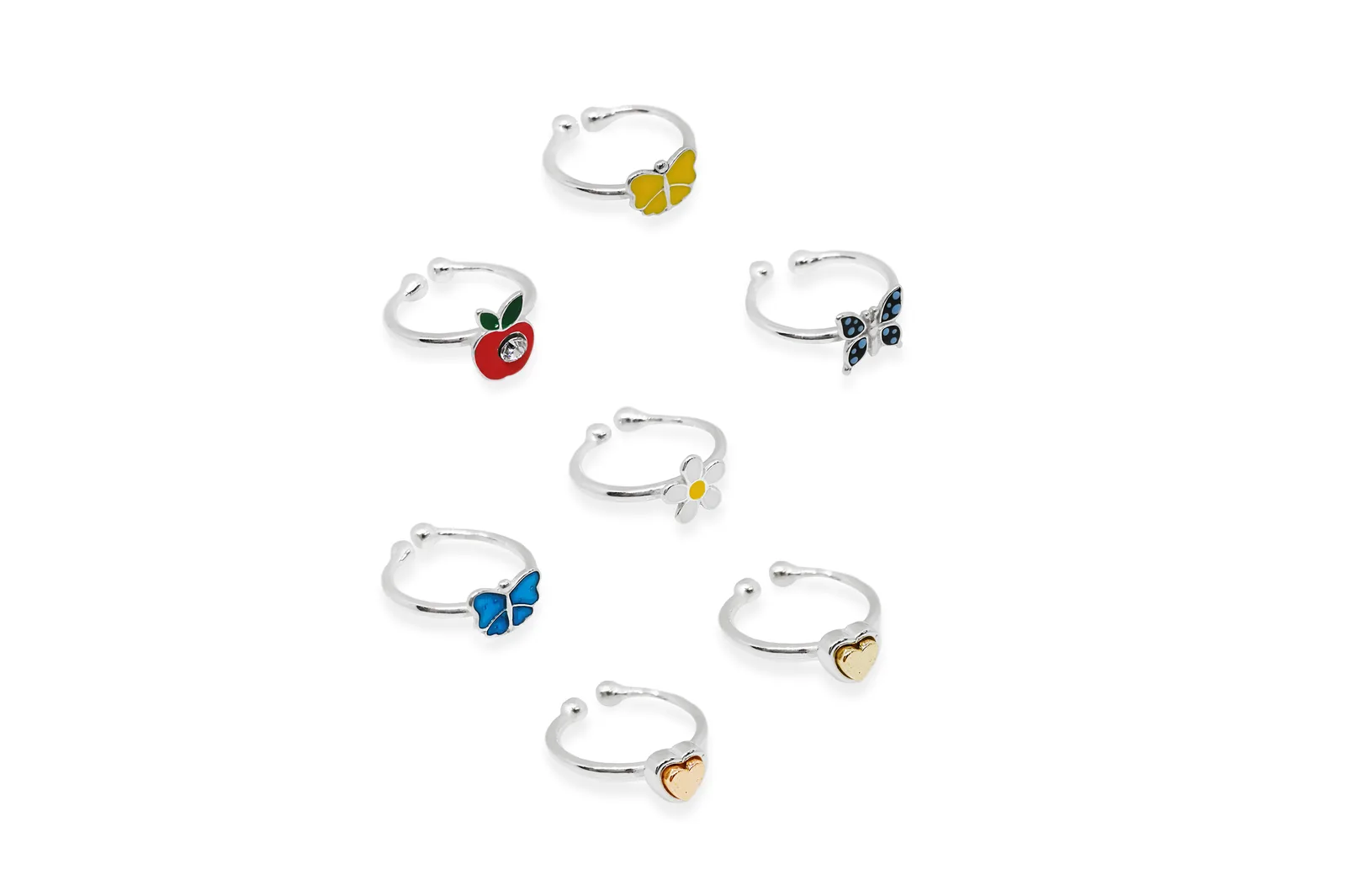 Adjustable silver ring