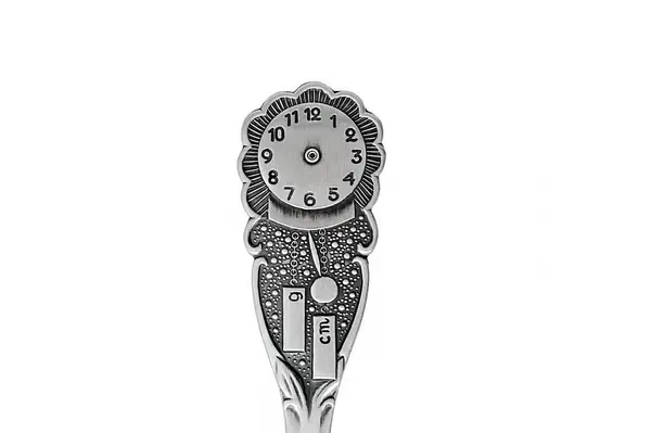 Silver spoon "Clock" 925