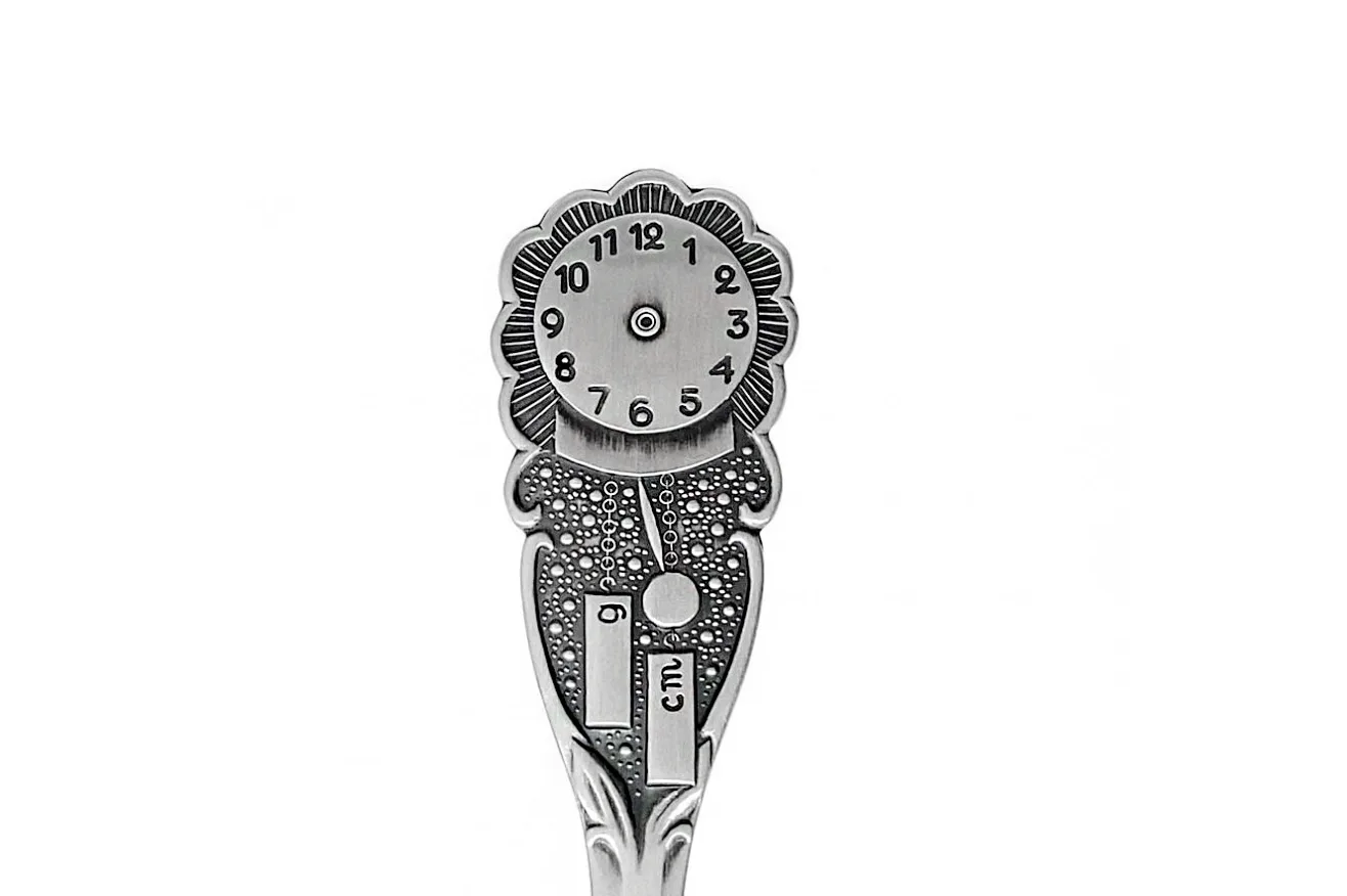 Silver spoon "Clock" 925