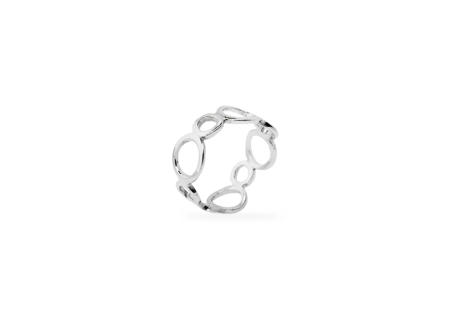 Silver Ring - Bubbles