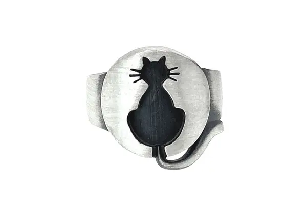 Silver Cat Ring Z1895400540