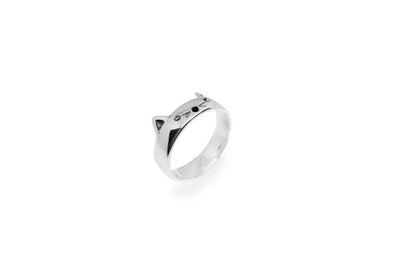Silver ring - Kitten