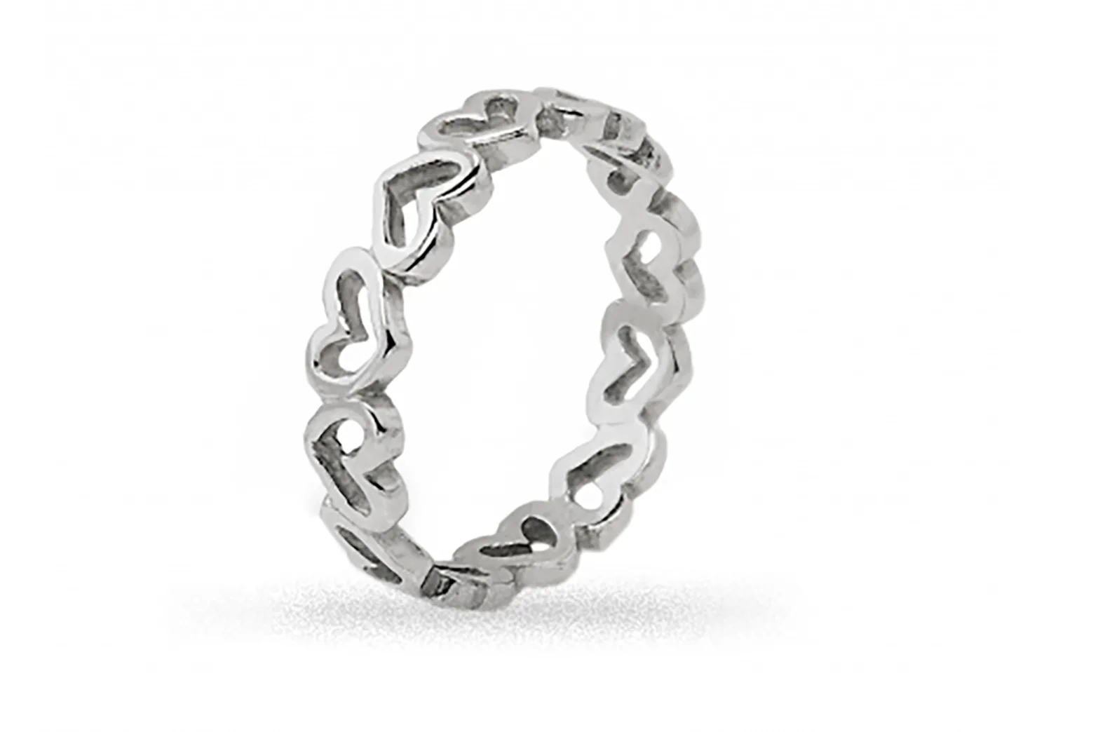 Silver Ring - Wreath of Hearts
