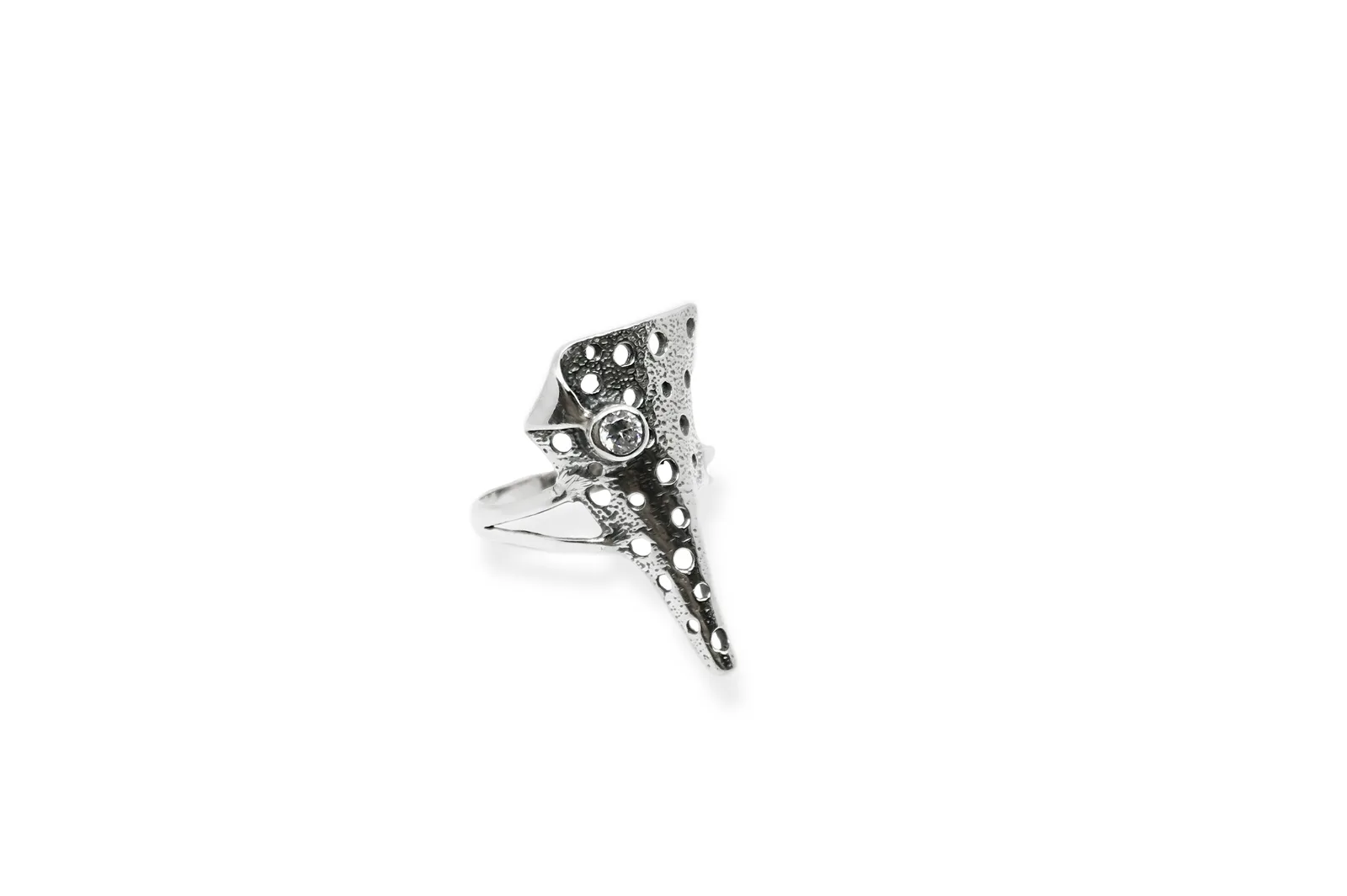 Silver ring with Zircon