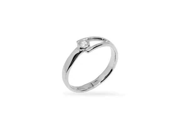 Silver ring with Zircon