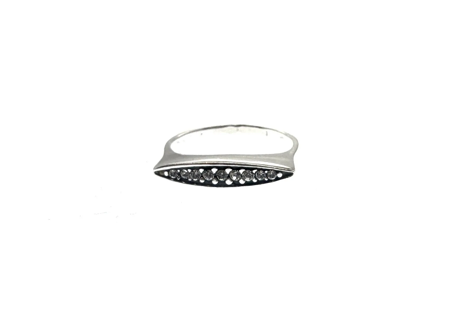 Silver ring with zircon Ž0000600220
