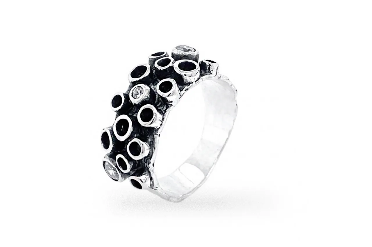 Sterling silver ring with Cubic Zirconia Z1820350570
