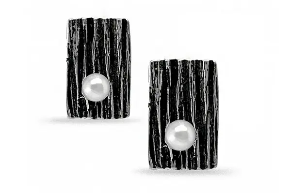 Silver earrings with cultured  pearls AU3427400490